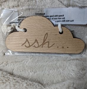 "shh..."doorknob hanger for baby's room new